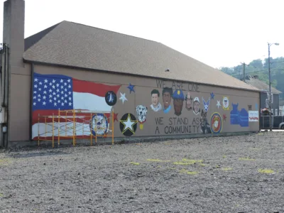 Mural taking form